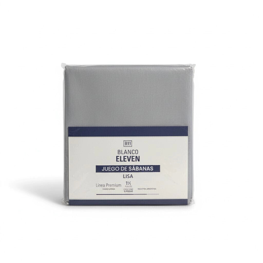 Juego de sábanas lisas eleven