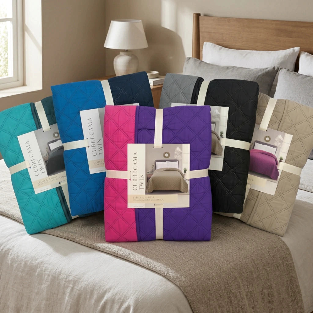 Cover liso bordado reversible ROYAL
