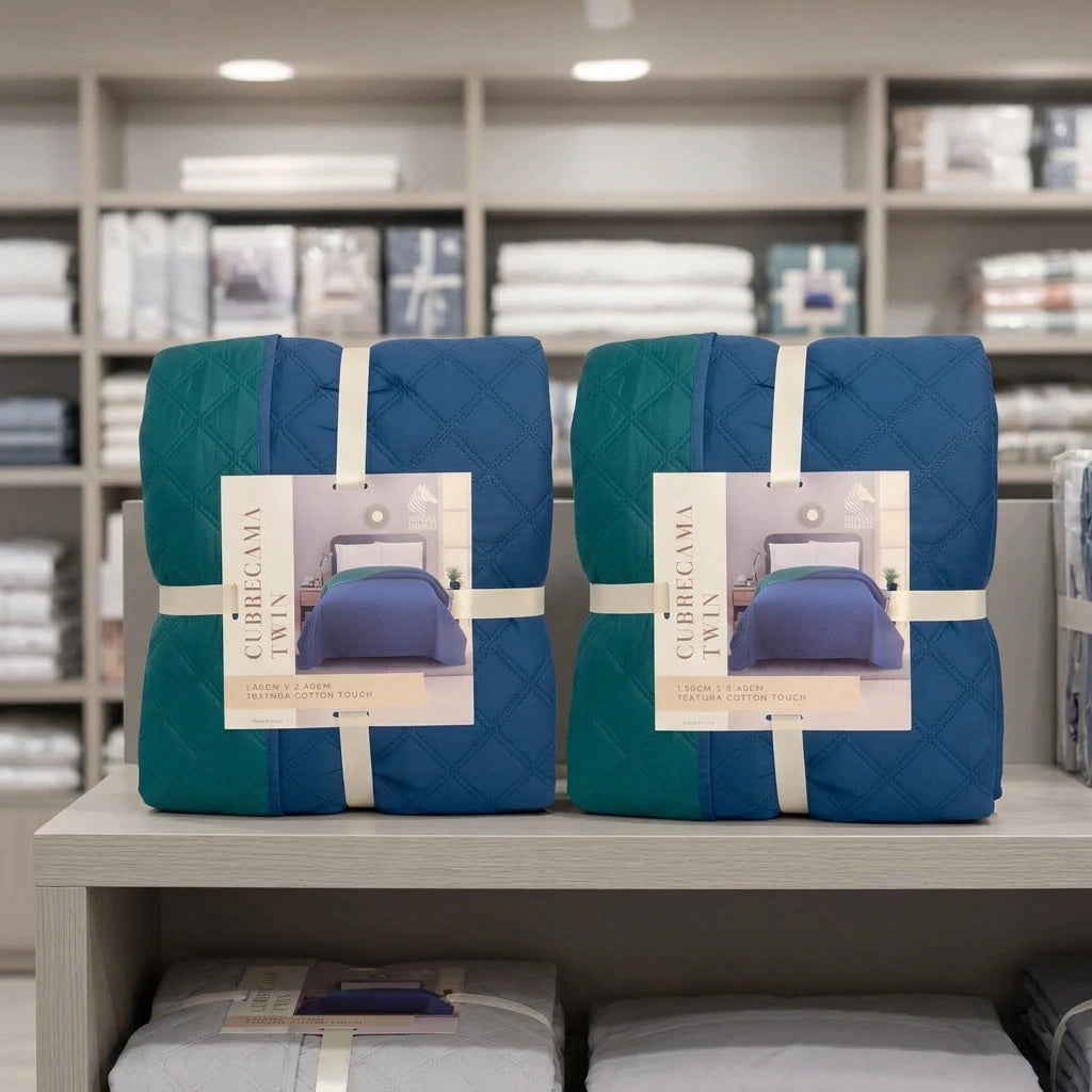 Cover liso bordado reversible ROYAL