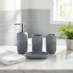 Set de baño 4 piezas rayas PARIS