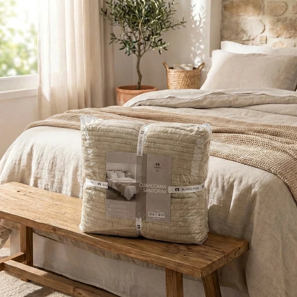Cubrecama de tusor santorini PARIS