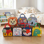Juego de sábanas infantil estampada + lunchera térmica escolar CAMPOMAYO