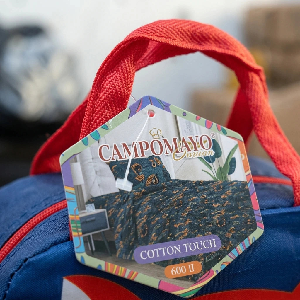 Juego de sábanas infantil estampada + lunchera térmica escolar CAMPOMAYO