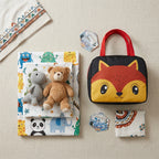 Juego de sábanas infantil estampada + lunchera térmica escolar CAMPOMAYO