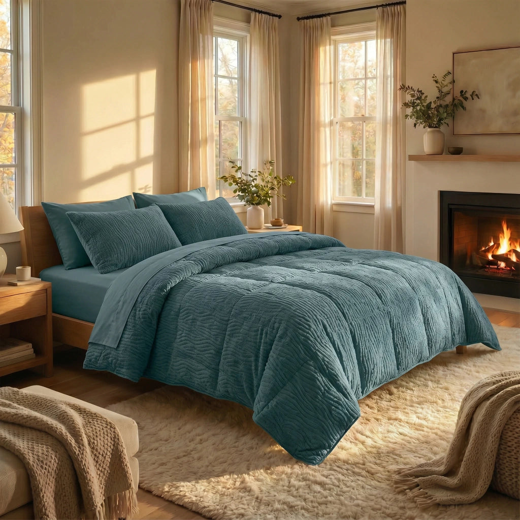 Acolchado jacquard sherpa pesado corderito CHILL&HOME
