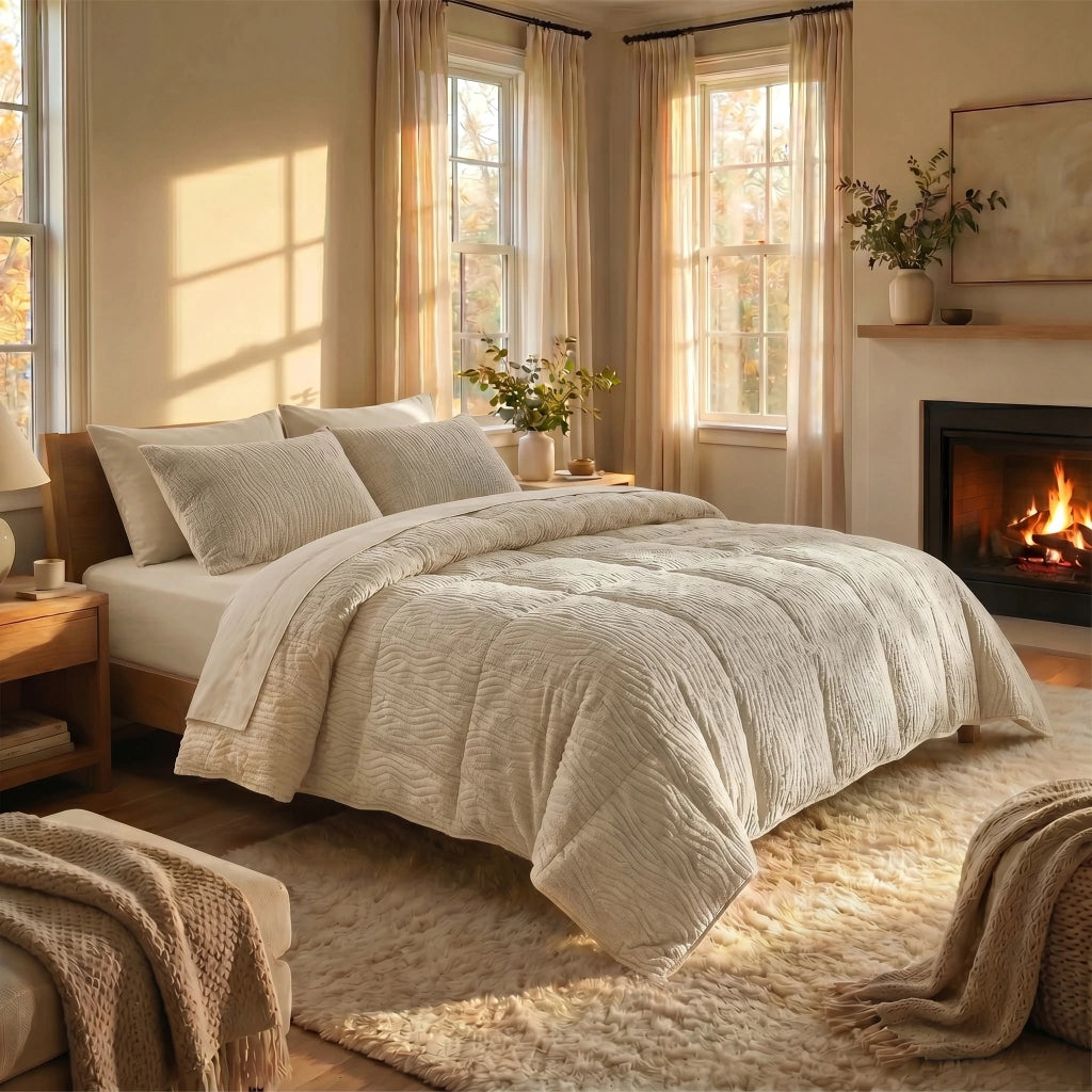 Acolchado jacquard sherpa pesado corderito CHILL&HOME