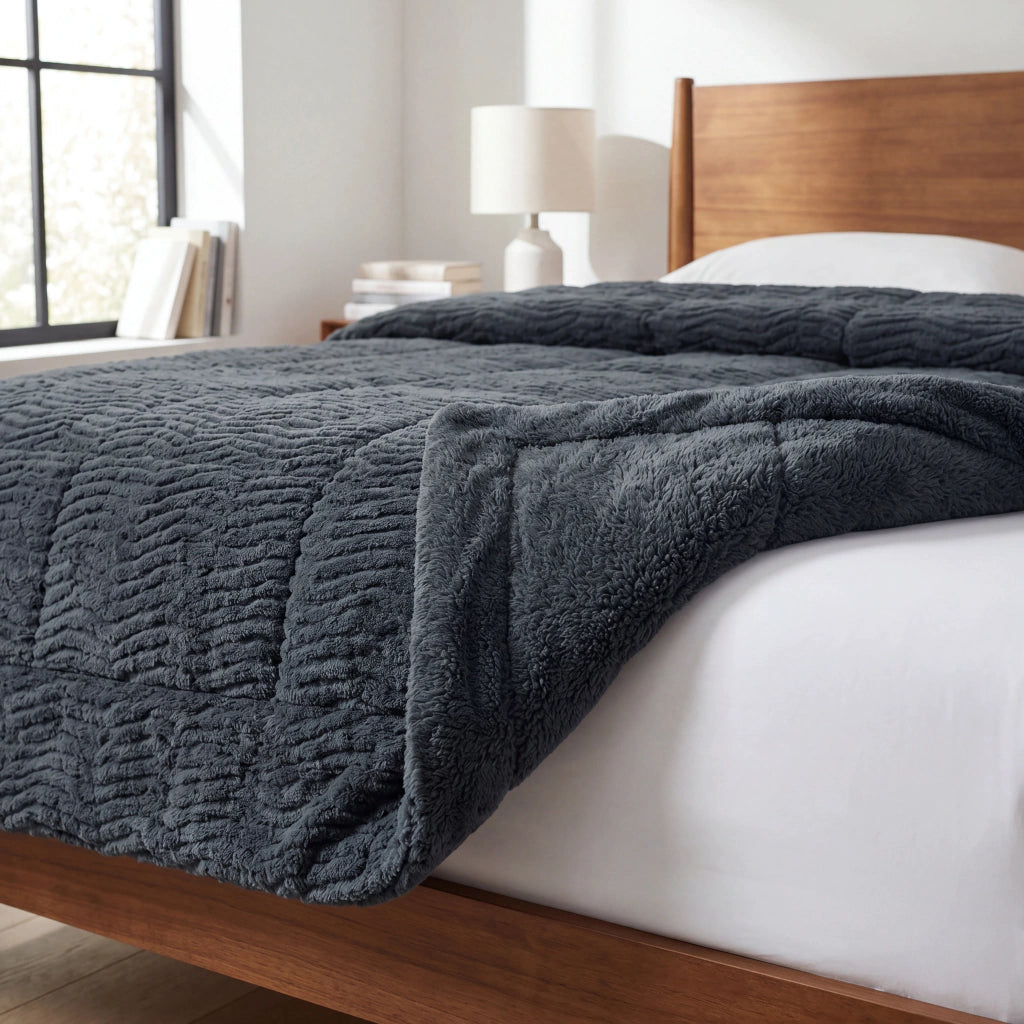 Acolchado jacquard sherpa pesado corderito CHILL&HOME