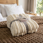 Frazada acanalada flannel taiwan CHILL&HOME