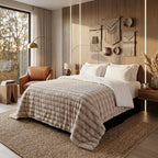 Acolchado ondulado rabbit fur sherpa CHILL&HOME