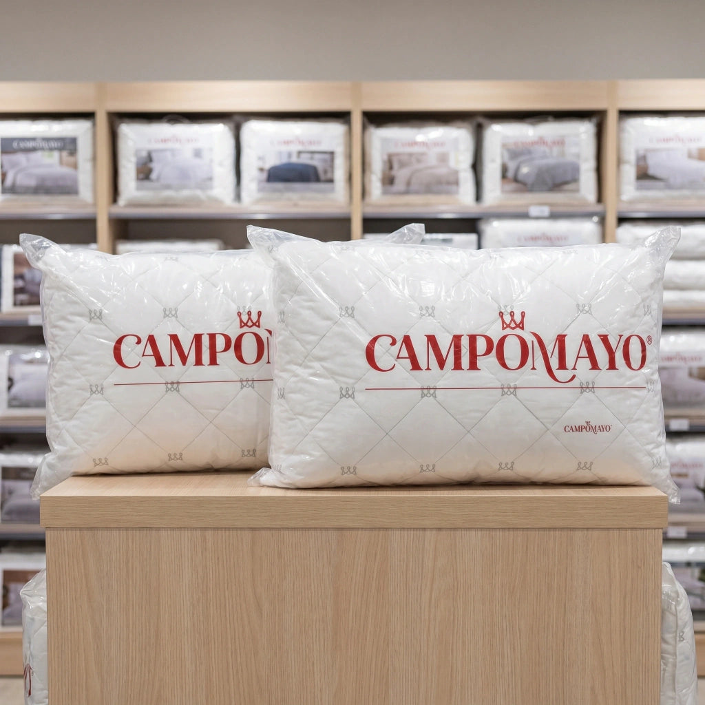 Set x 2 almohadas bordadas matelaseadas CAMPOMAYO