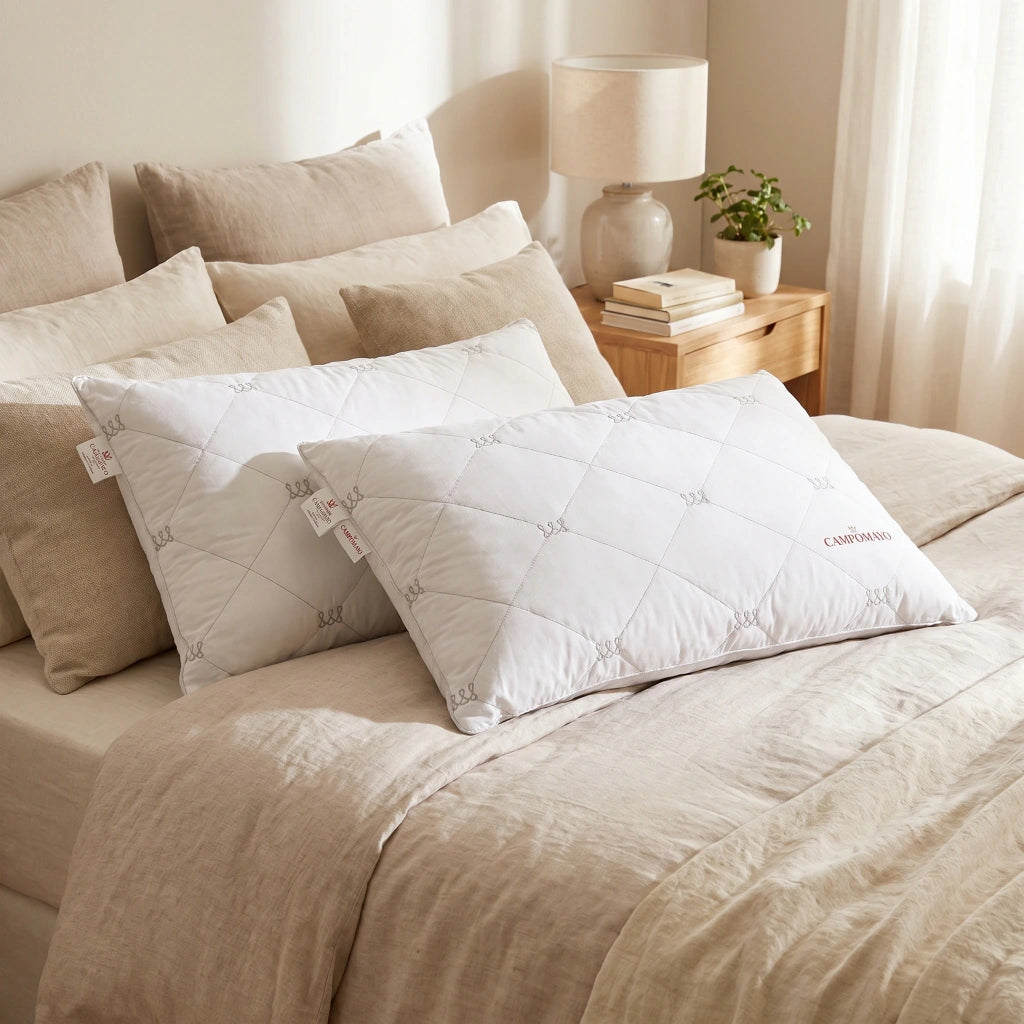 Set x 2 almohadas bordadas matelaseadas CAMPOMAYO