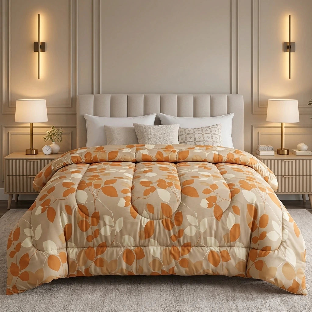 Acolchado niza estampado extra grosor AURA BLANCO