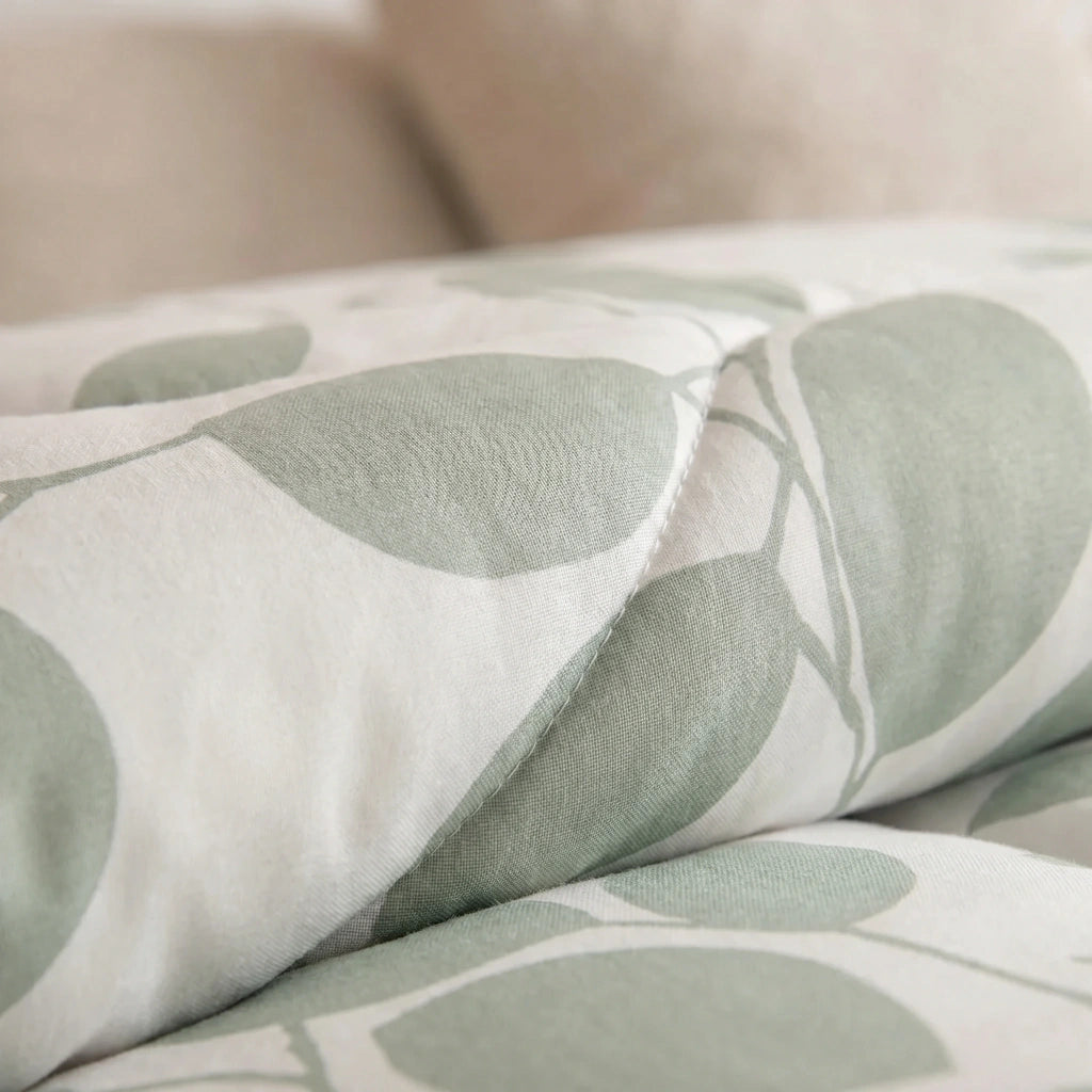 Acolchado niza estampado extra grosor AURA BLANCO