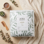 Acolchado niza estampado extra grosor AURA BLANCO