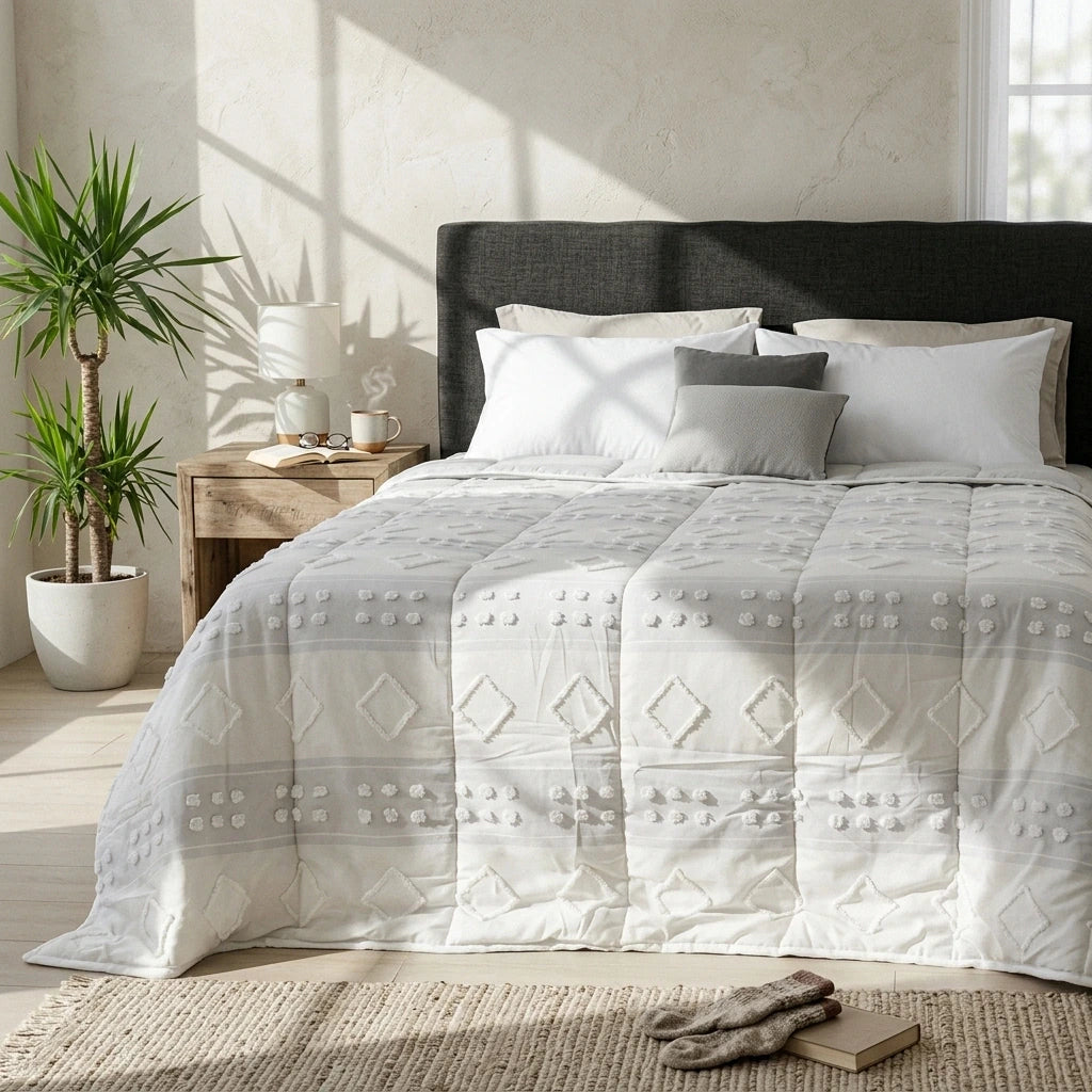 Acolchado roma con relieve premium CACHAREL
