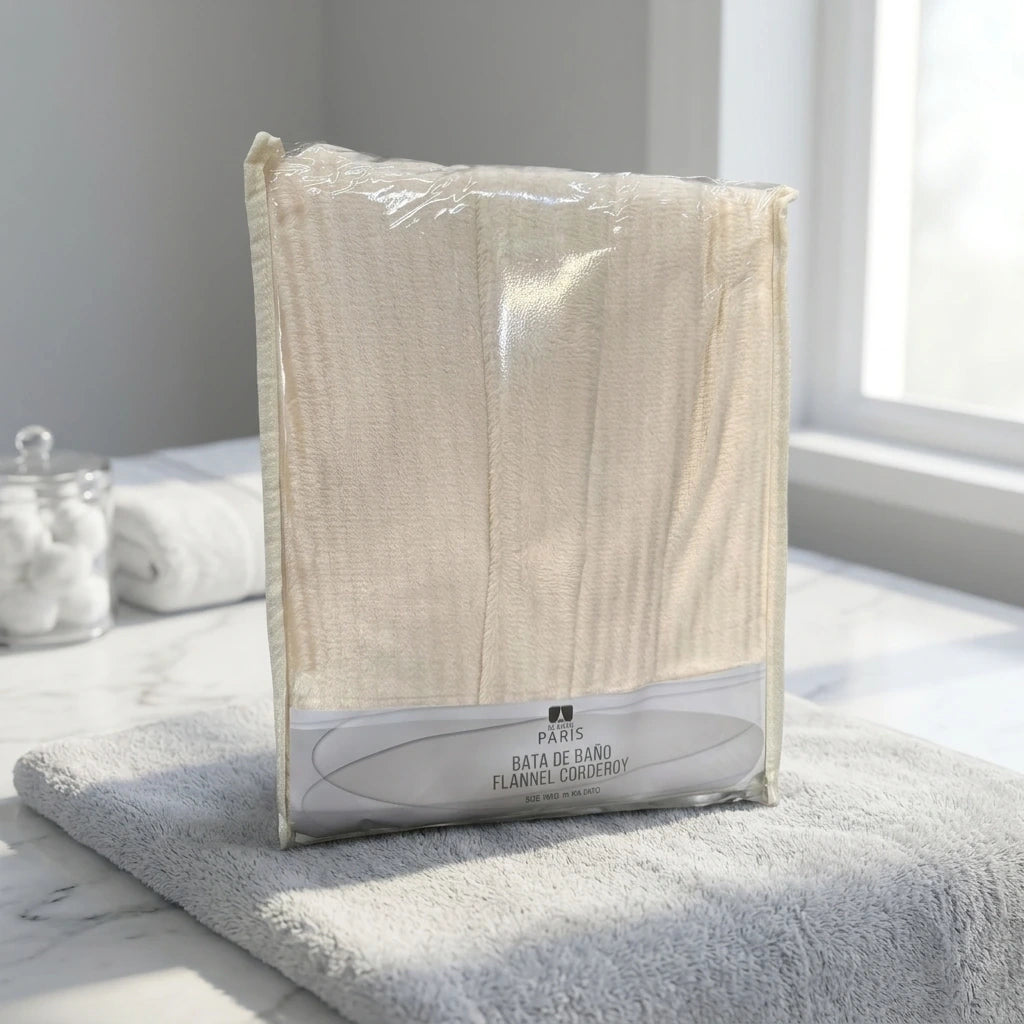 Bata de baño flannel corderoy PARIS