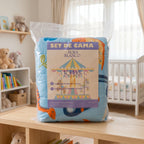 Set 4 piezas acolchado infantil + juego de sábanas AURA BLANCO