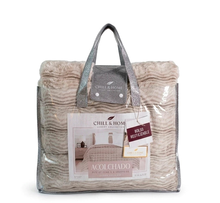 Acolchado ondulado rabbit fur sherpa CHILL&HOME