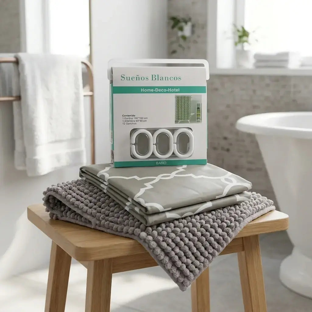 Set de baño home hotel 14 piezas