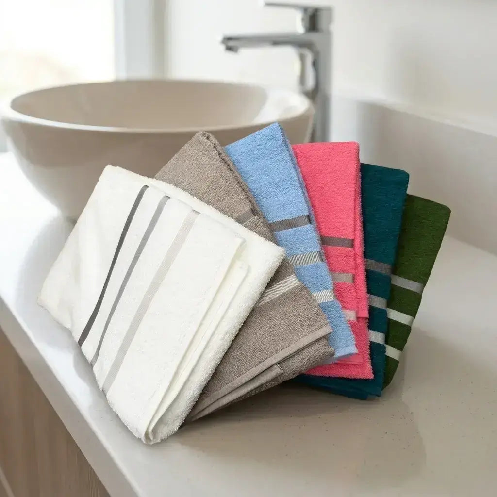 Toallón de baño rayado dry luiza TEKA 100% algodón