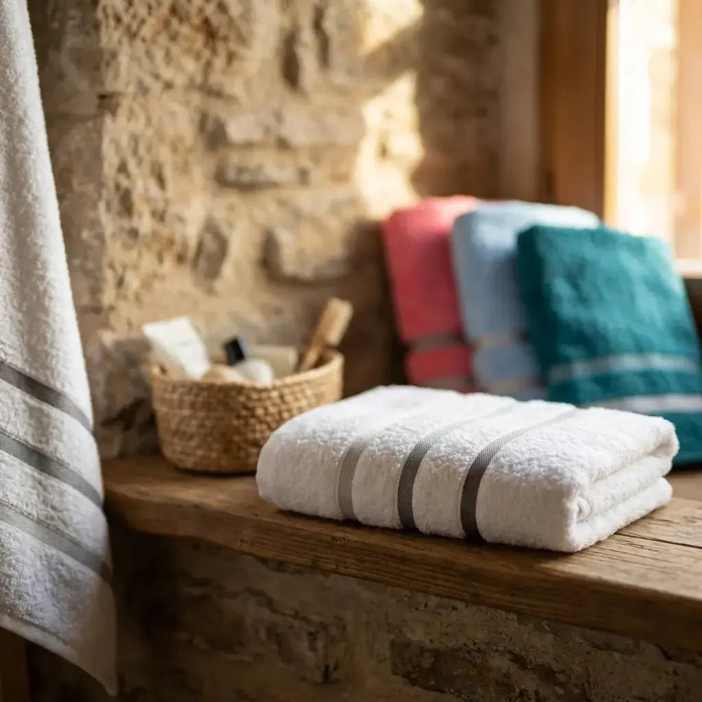 Toallón de baño rayado dry luiza TEKA 100% algodón