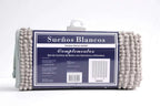 Set de baño cortina teflon + ganchos metálicos + alfombra shaggy